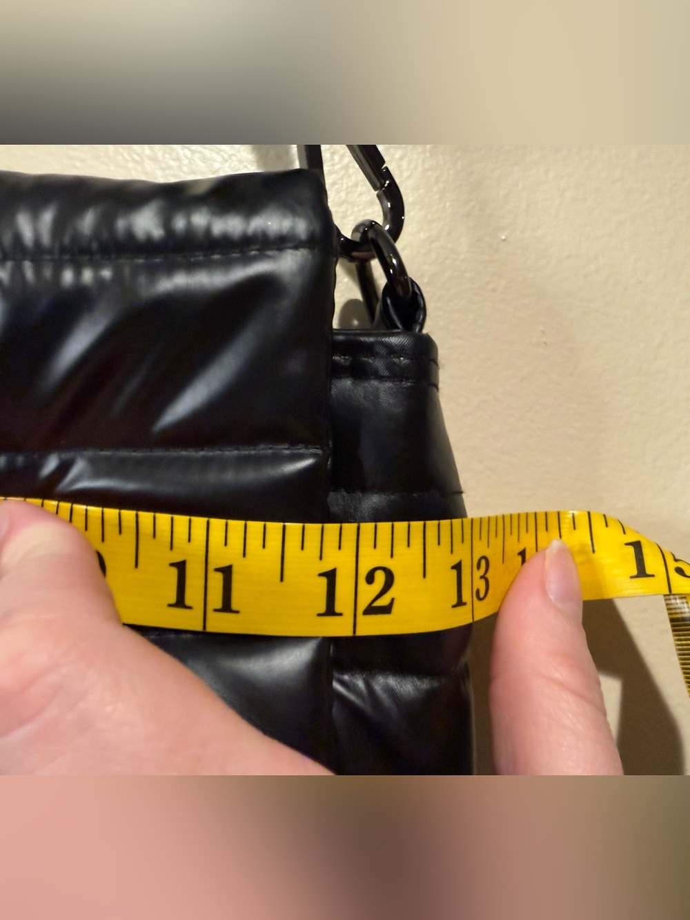 THINK ROYLN Black Quilted Crossbody with Striped Strap - Picture 10 of 16